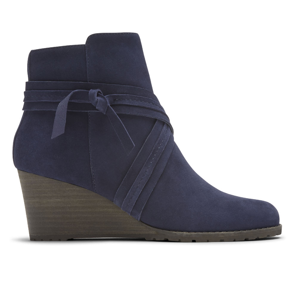 Botas Rockport Mulher Azuis - Hollis X-Strap - 54230ZTWE